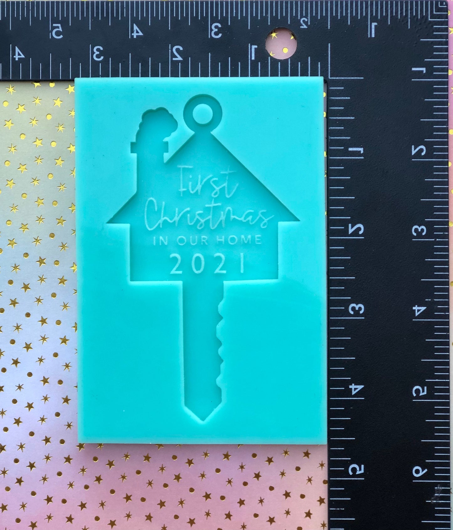 DIY Our first Christmas 2021 ornament silicone mold for epoxy resin  - New home ornament