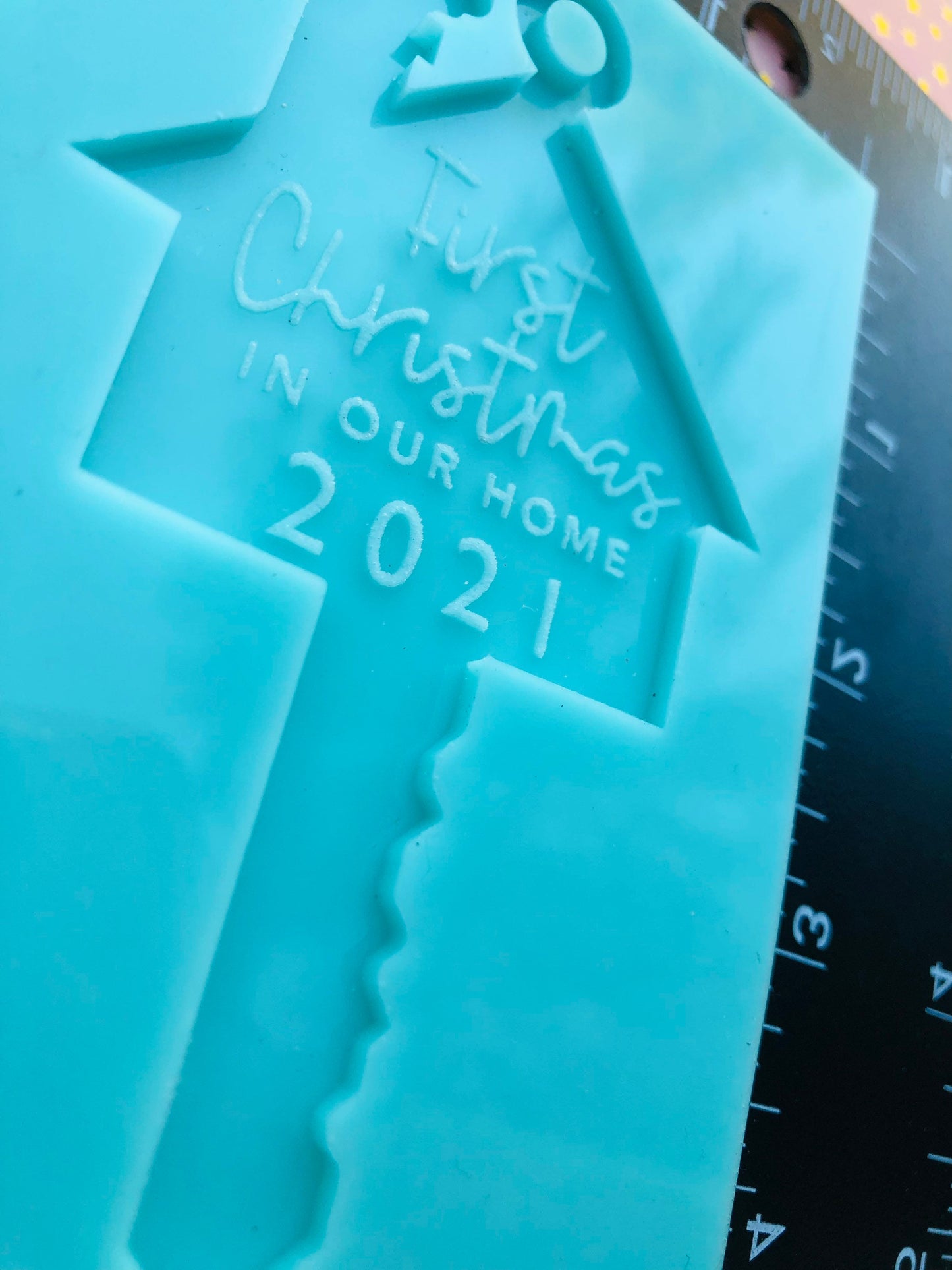 DIY Our first Christmas 2021 ornament silicone mold for epoxy resin  - New home ornament