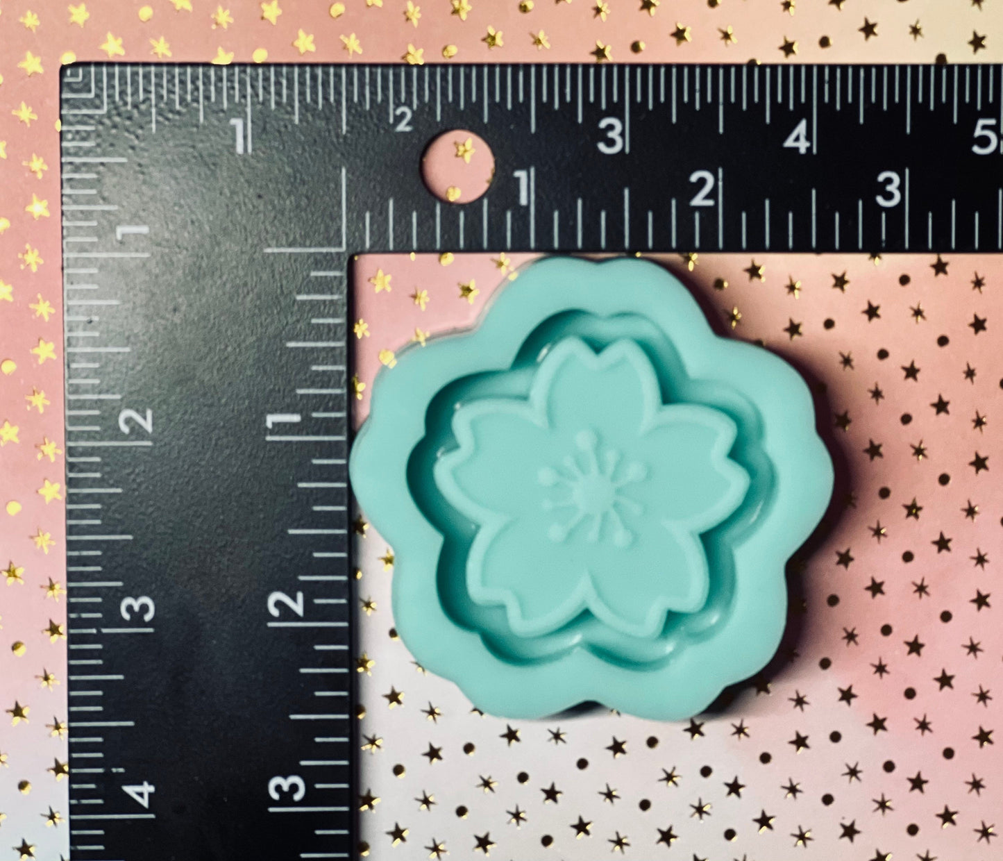 Sakura Cherry Blossom silicone shaker mold for epoxy resin, DIY gripper mold, Keychain, hair accessories, badge reel