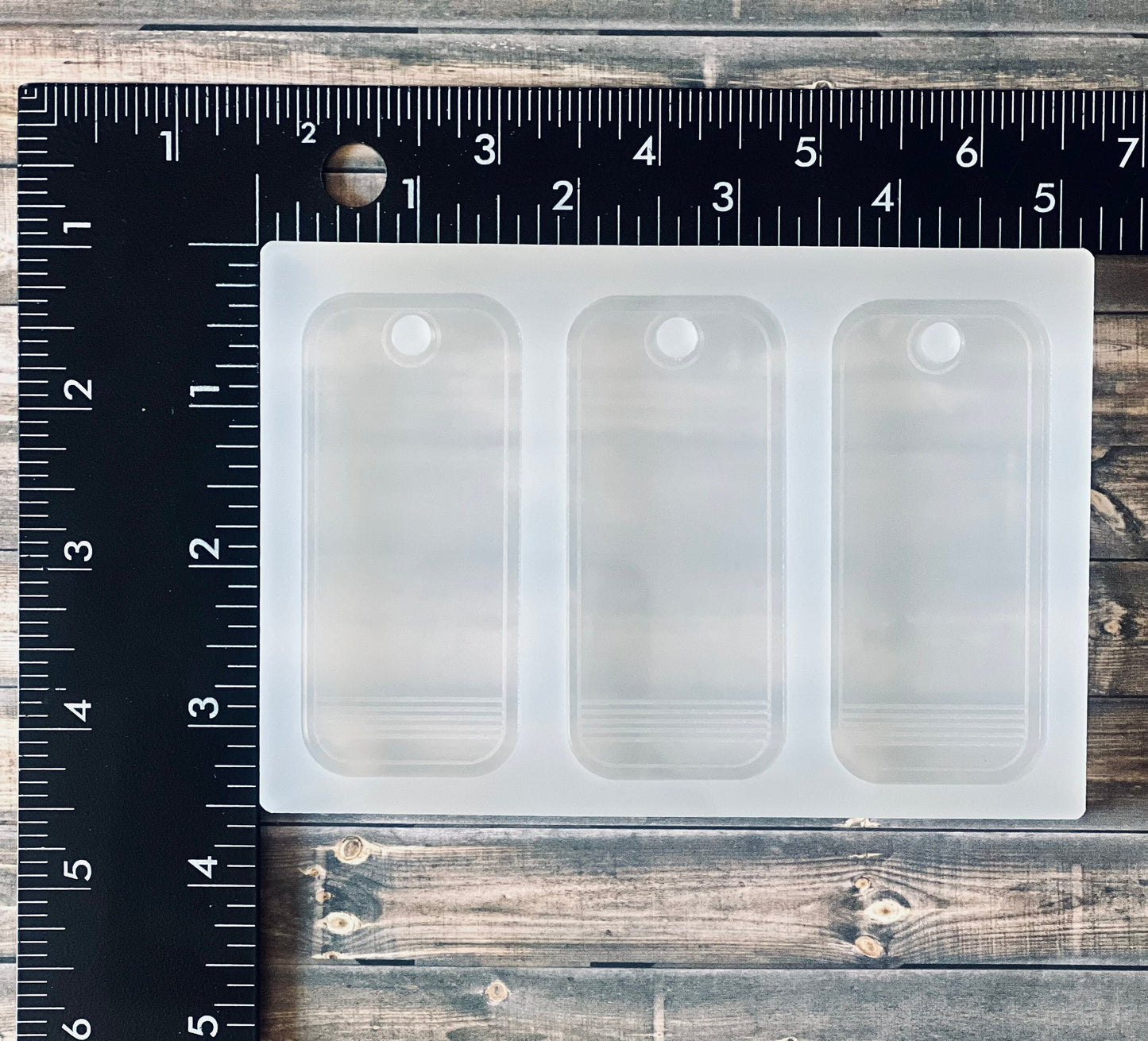 Rectangle keychain 3 mold palette - 3” height - Epoxy/ UV resin mold