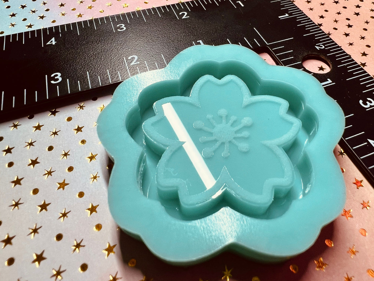 Sakura Cherry Blossom silicone shaker mold for epoxy resin, DIY gripper mold, Keychain, hair accessories, badge reel
