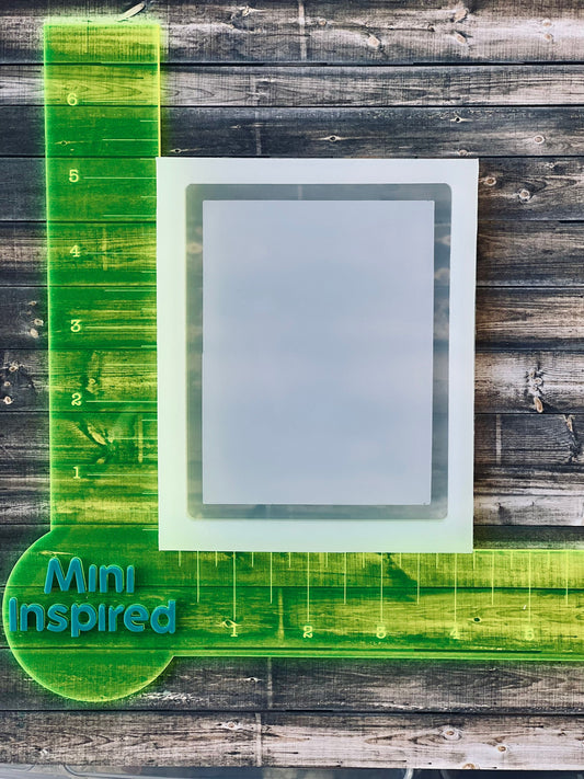 3 inch x 4 inch rectangle shaker silicone mold for UV resin/epoxy resin