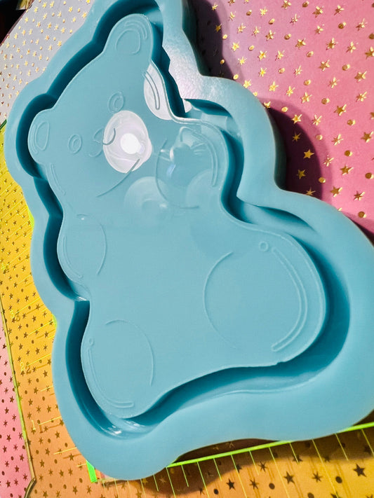 Gummy Bear silicone trinket tray, candy dish mold for epoxy resin - 6 inches in height