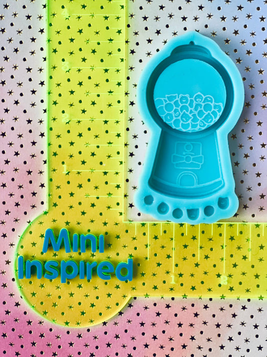 Kawaii Gum ball silicone shaker mold with shaker bits for epoxy resin - DIY keychain , DIY magnet, gifts