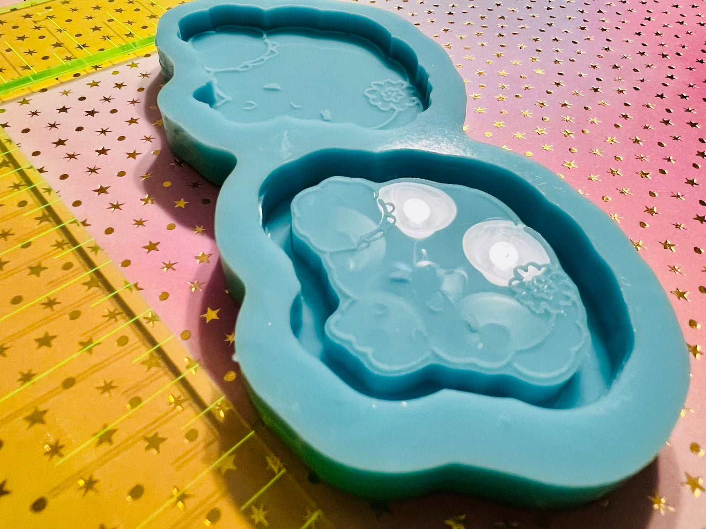 2 inch Kawaii Shrimp silicone shaker mold/ non shaker mold for epoxy resin, DIY keychain, DIY magnets gifts