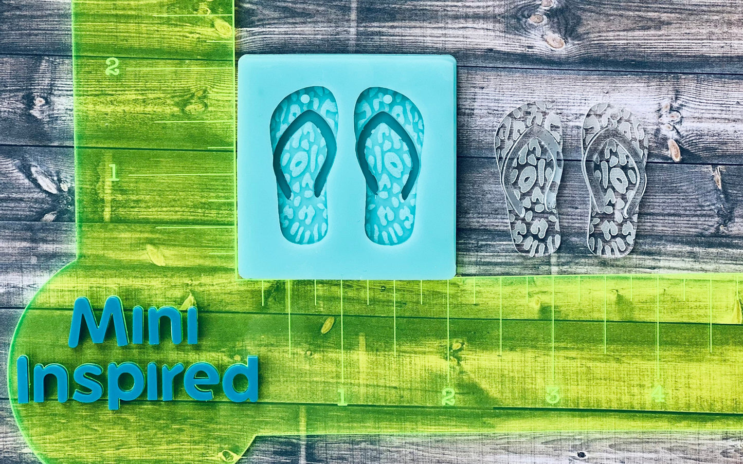 1.5 inch Leopard earring silicone mold for epoxy resin