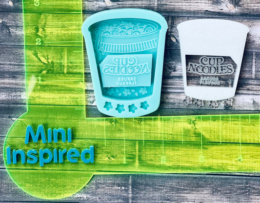 Kawaii Sakura noodles silicone shaker mold for epoxy resin