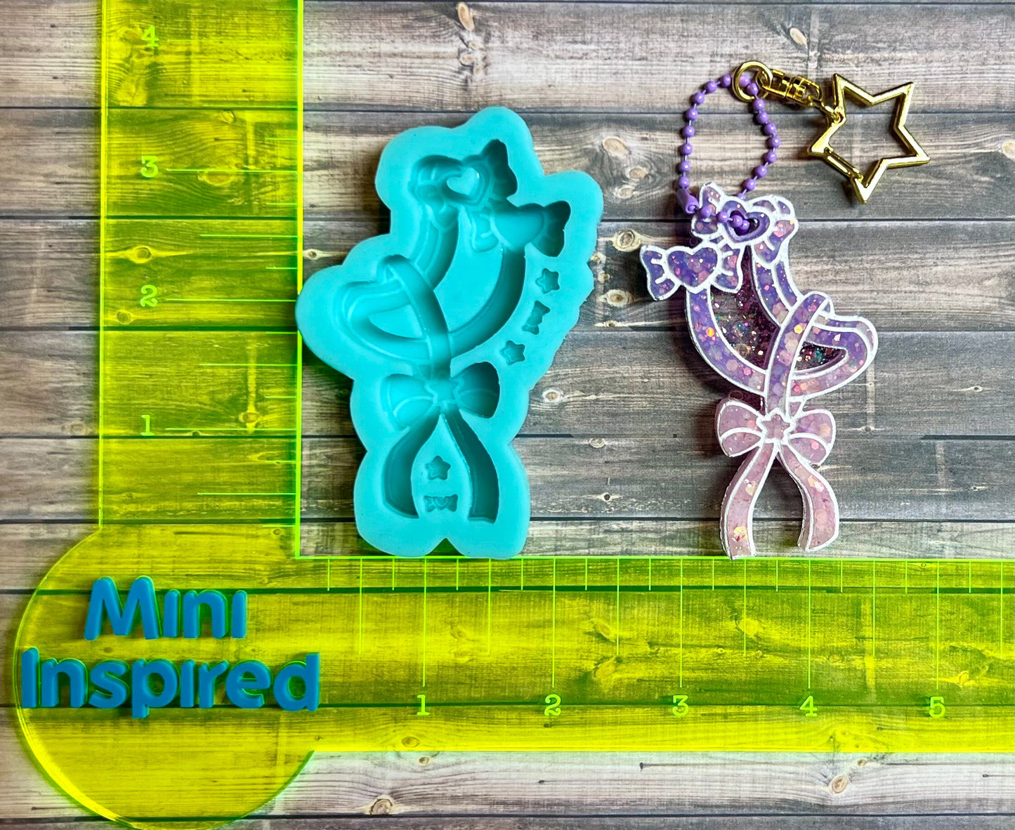 Galaxy moon shaker silicone mold for resin - DIY keychain, Shaker molds