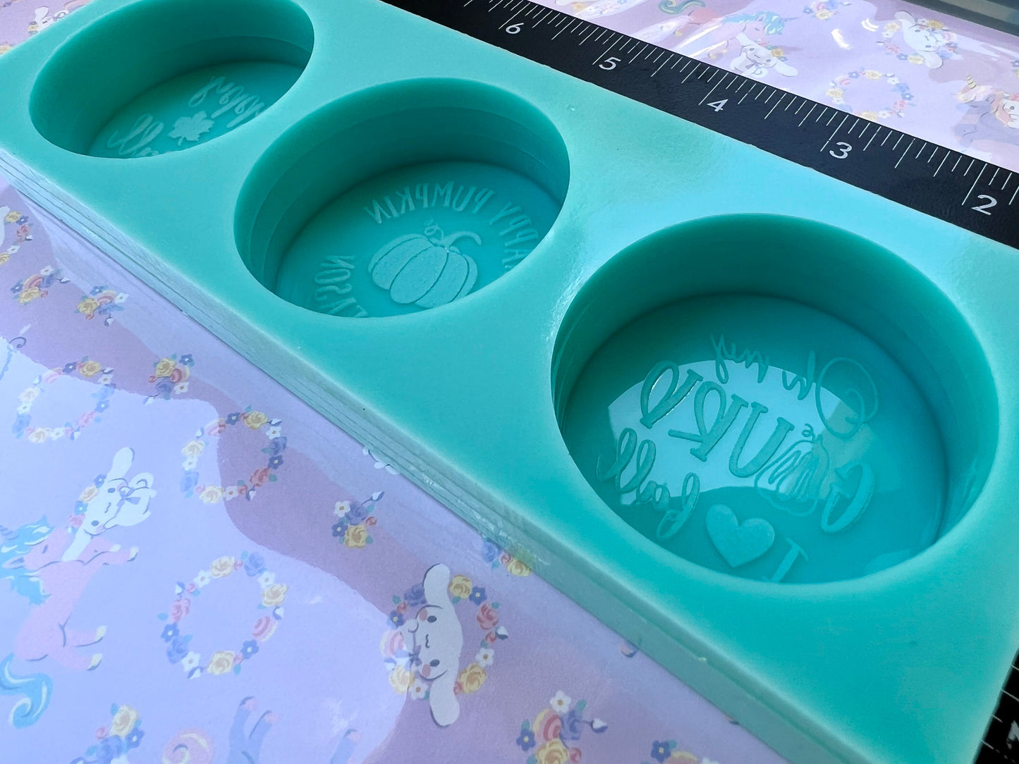 Small Fall Soap mold 2 inch diameter/ .75 inch mold depth, candle molds, soap molds-please take note of measurements