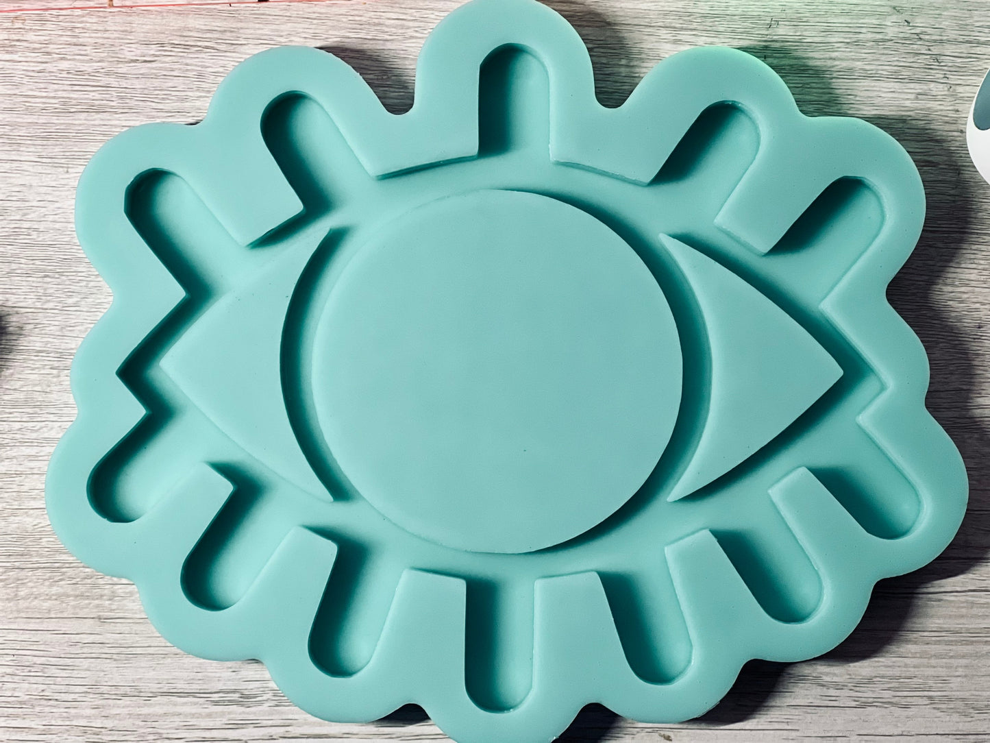 Evil Eye Lashes mold tray - 9 inches - DIY tray silicone mold for resin