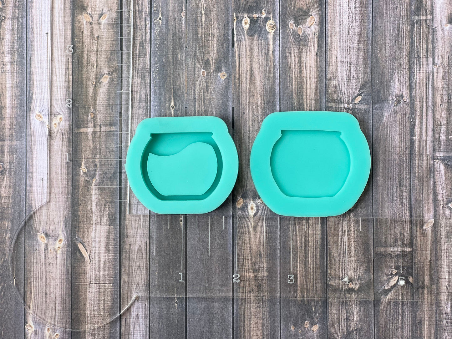Fish Bowl Shaker silicone mold for resin- DIY a keychain, shaker mold