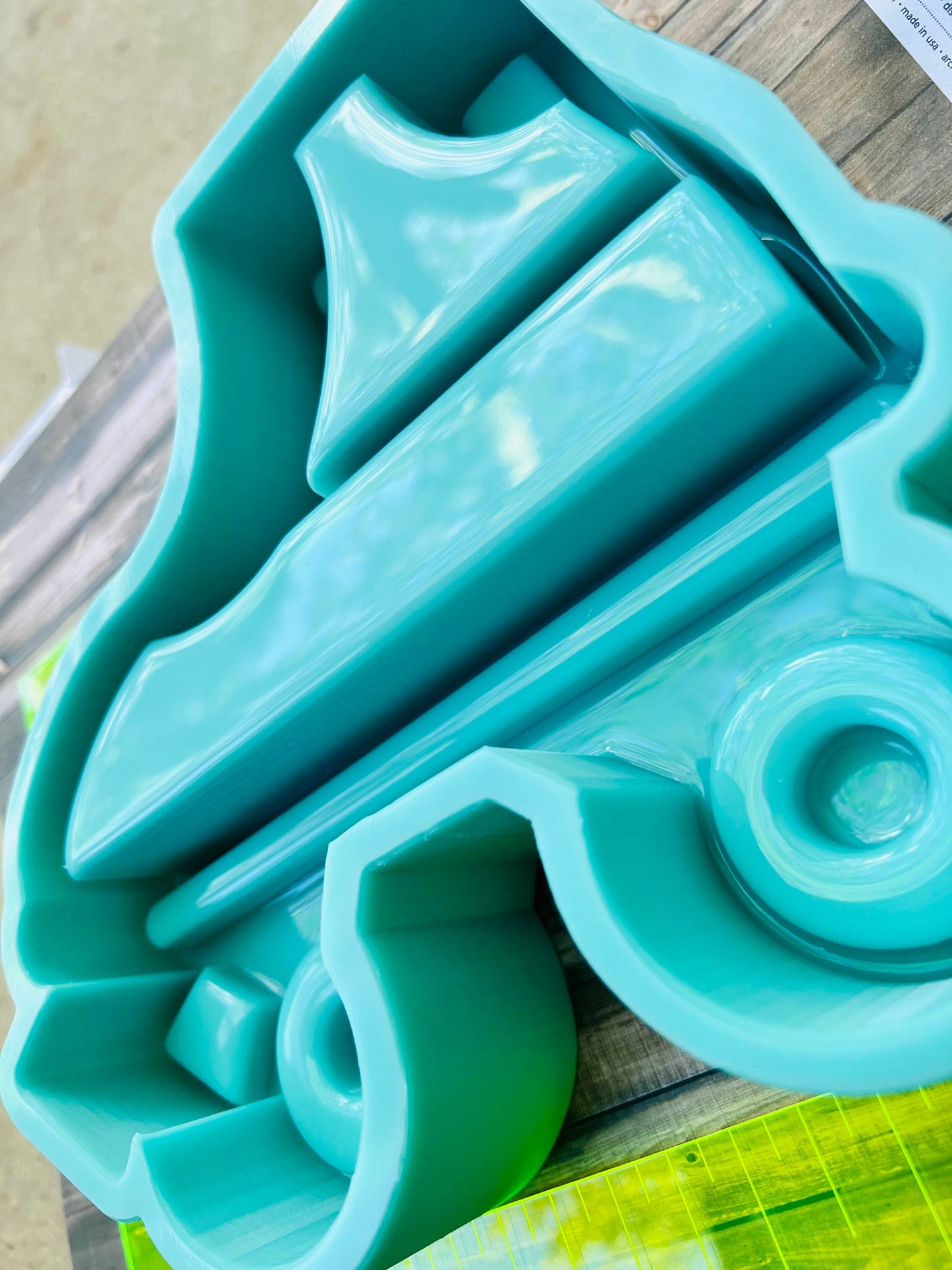 Roller skate shelf silicone mold - DIY silicone shelf mold