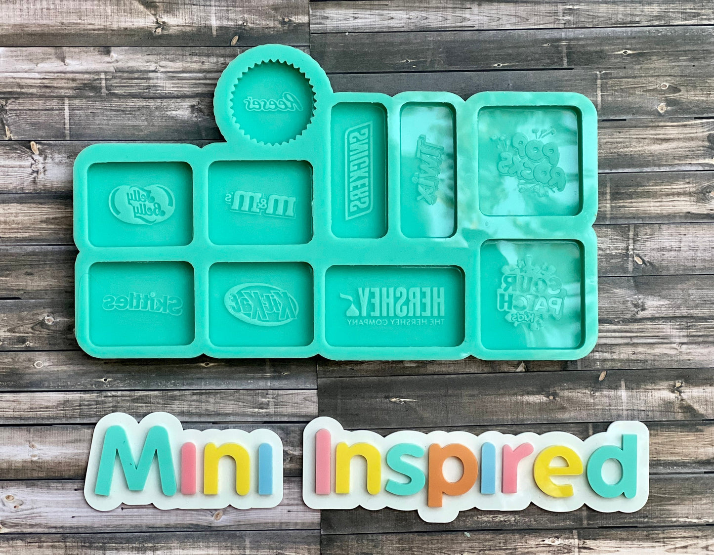 Non shaker candy silicone mold palette- DIY keychain for epoxy resin