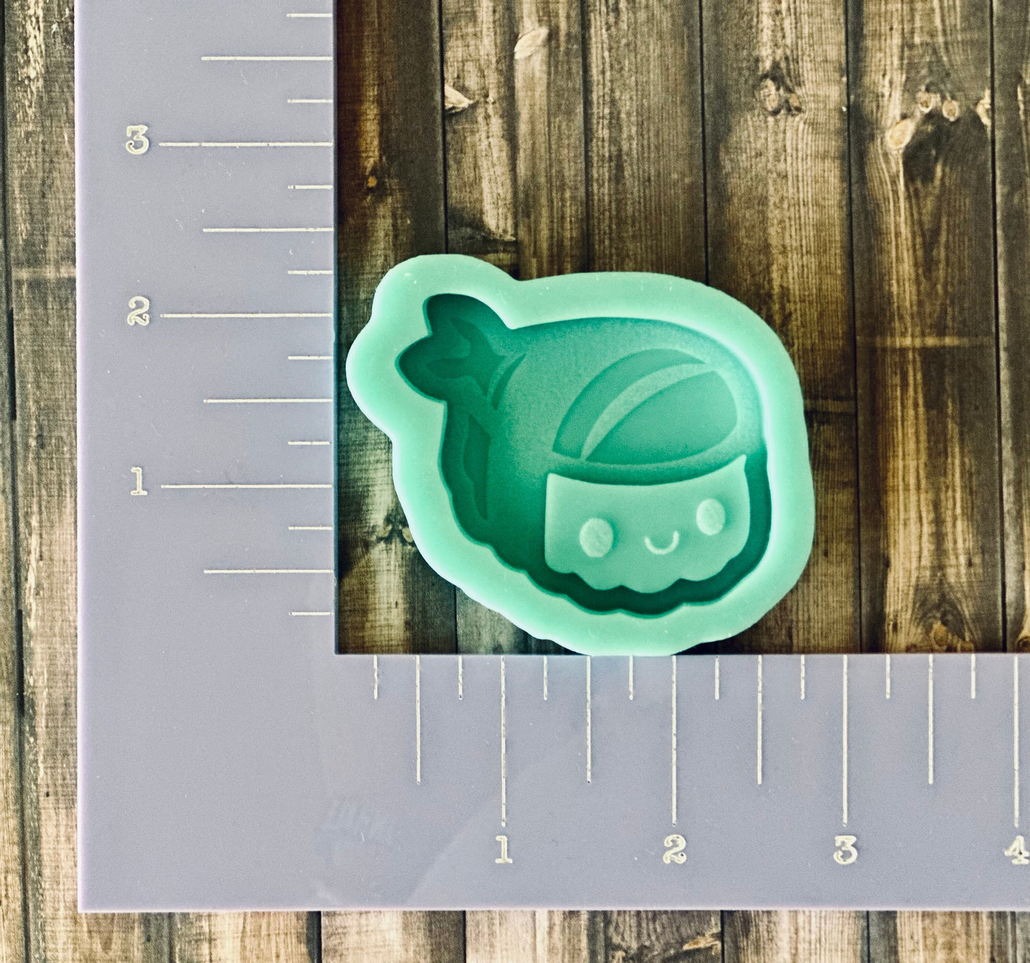 Large Nigiri Sushi  backed shaker silicone mold for resin, DIY keychain